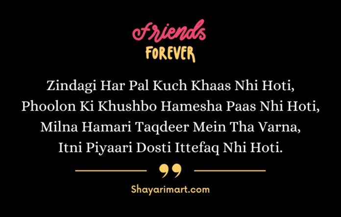 Best Friend Shayari in English