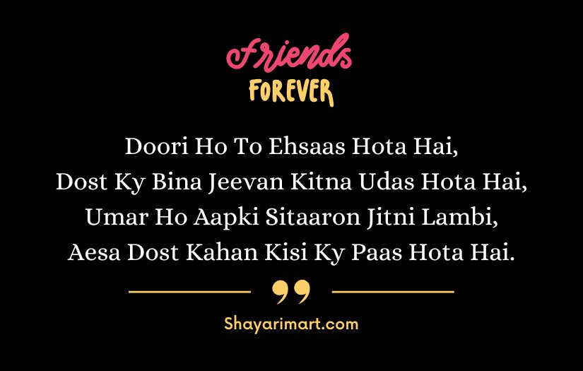 Best Friend Shayari in English