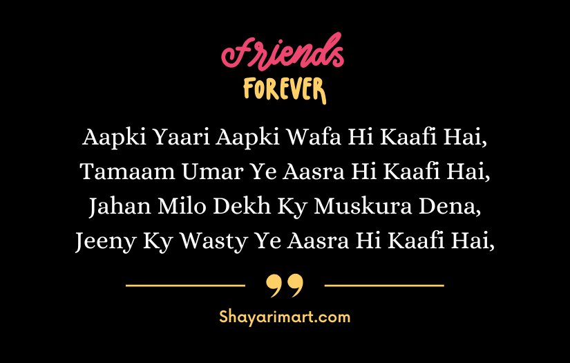 Best Friend Shayari in English