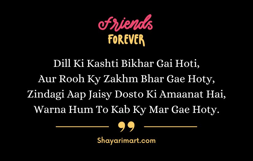 Best Friend Shayari in English