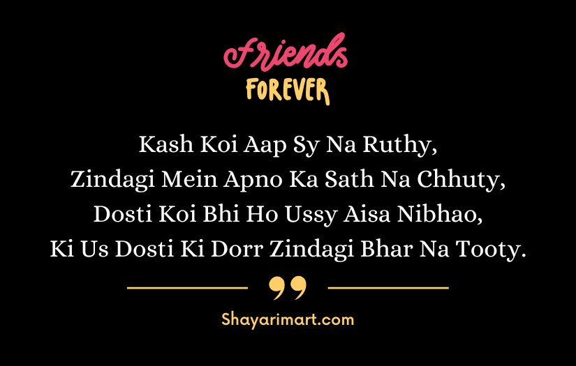 Best Friend Shayari in English