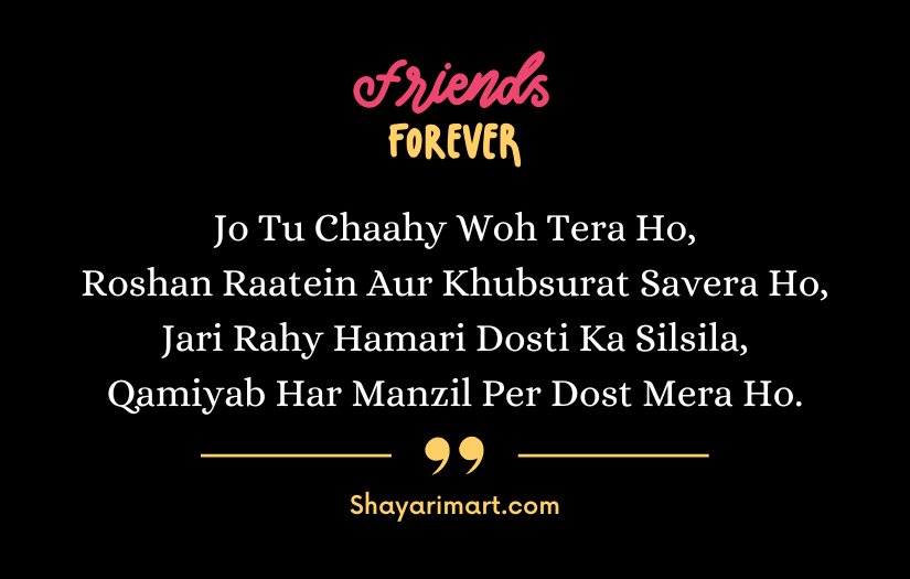 Best Friend Shayari in English