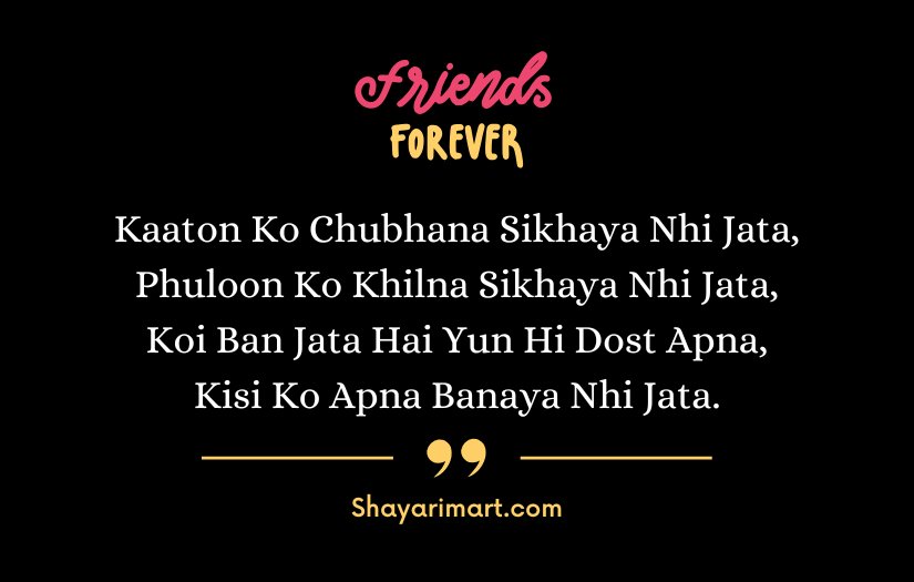 Best Friend Shayari in English