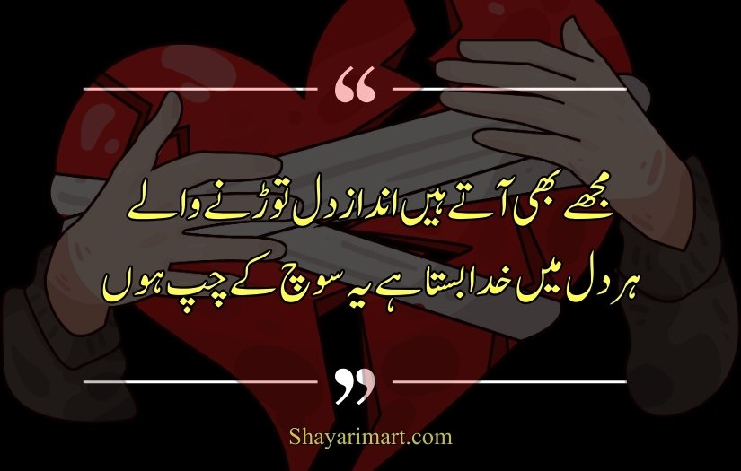 Broken heart shayari in urdu for girl