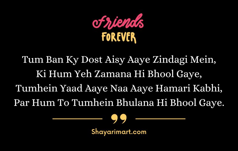 Best Friend Shayari in English