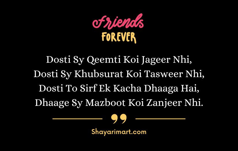 Best Friend Shayari in English